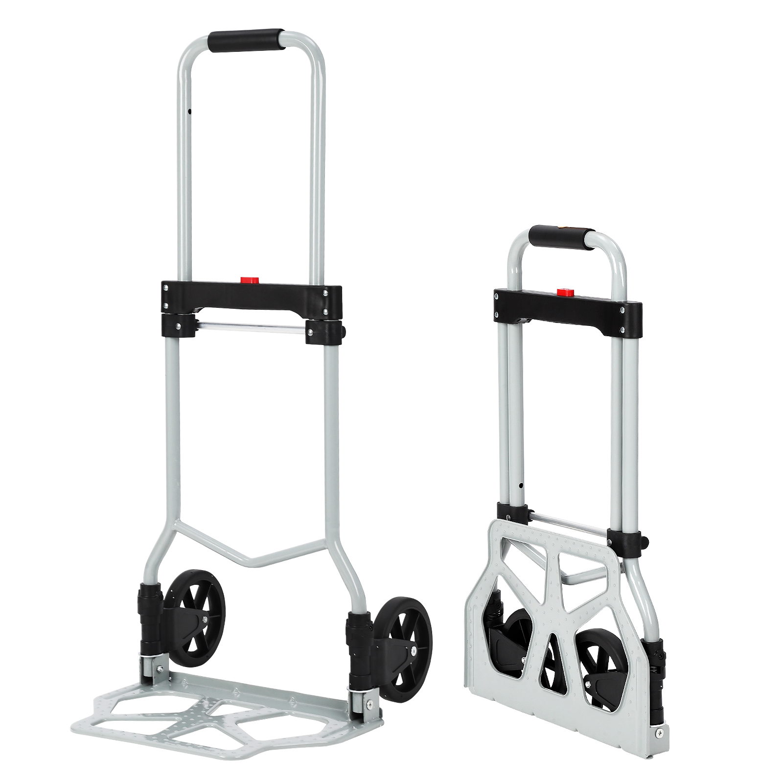 GarveeLife 台車 折りたたみ 軽量 100kg 静音 アルミ製 折りたたみ式 ハンドキャリー 家庭用 小型 キャリーカート