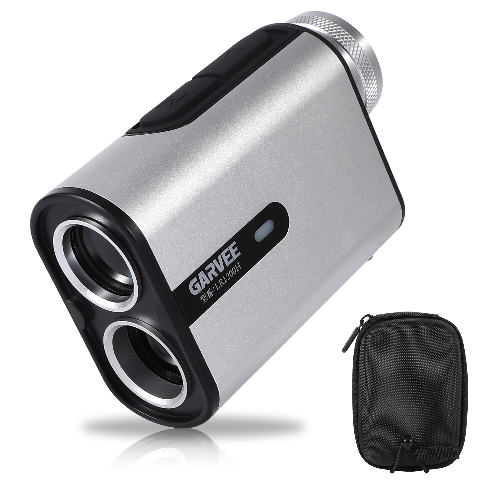GarveeLife ゴルフ レーザー距離計 大容量750mAh 最大1312yd 1200m 6.5倍望遠鏡 充電式 防塵防水 高低差測定 ピンロック スロープモード ケース付