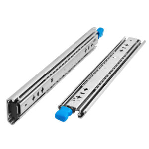 2本セット 3段引 スライドレール 重量用 超重量用 引き出し ロック付き 耐荷重最大160Kg レール スチール 棚 キャビネット