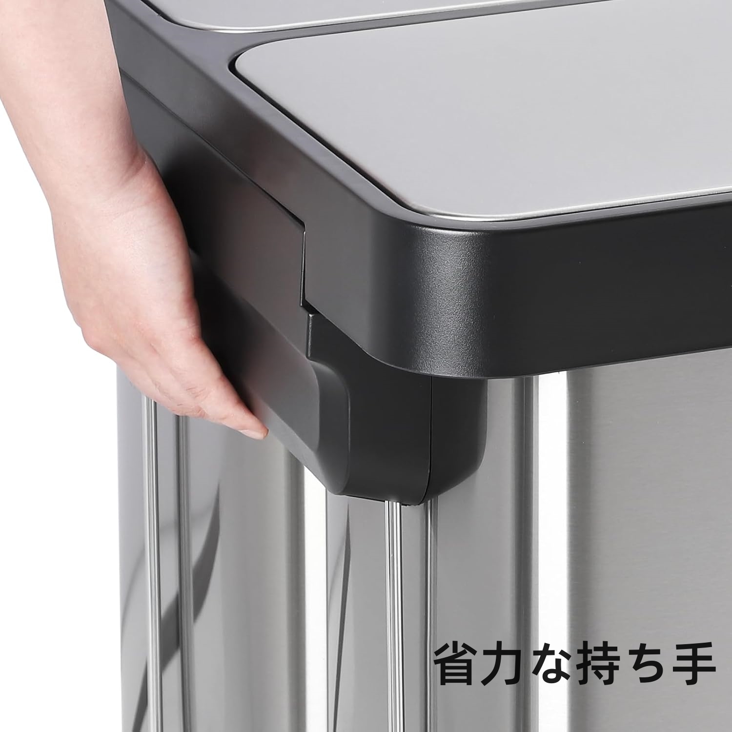 GarveeLife 2分別ゴミ箱 20リットル ペダル付き 蓋付き - 画像 (12)