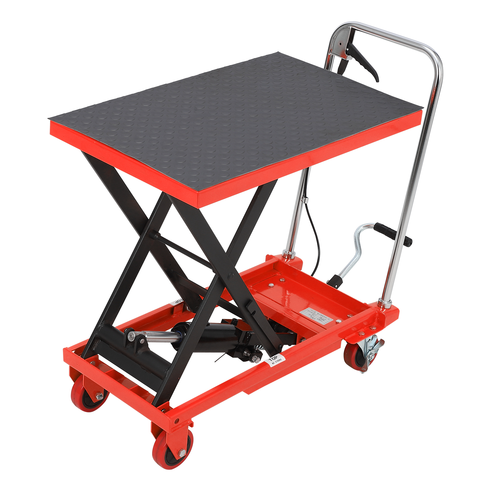 GarveeLife 油圧式昇降台車 耐荷重150kg 225kg リフトアップ 28cm-72cm 油圧リフトテーブル 昇降台車 ゴムシート付