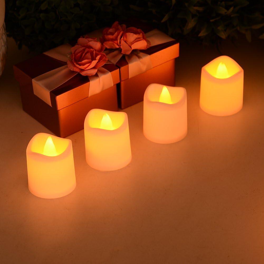 LEDキャンドル キャンドルライト プラスチック 24個セット 電池式 ろうそく おしゃれ 癒し - 画像 (4)