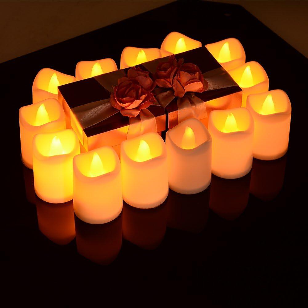 LEDキャンドル キャンドルライト プラスチック 24個セット 電池式 ろうそく おしゃれ 癒し - 画像 (5)