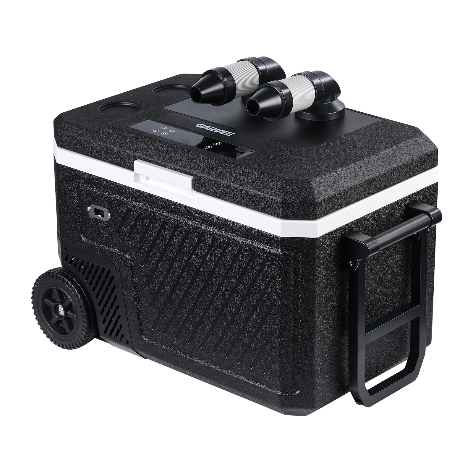 スポットクーラー ポータブル冷蔵庫 車載冷蔵庫 40L -18℃ DC12V/24V AC100V バッテリー付き クーラーボックス