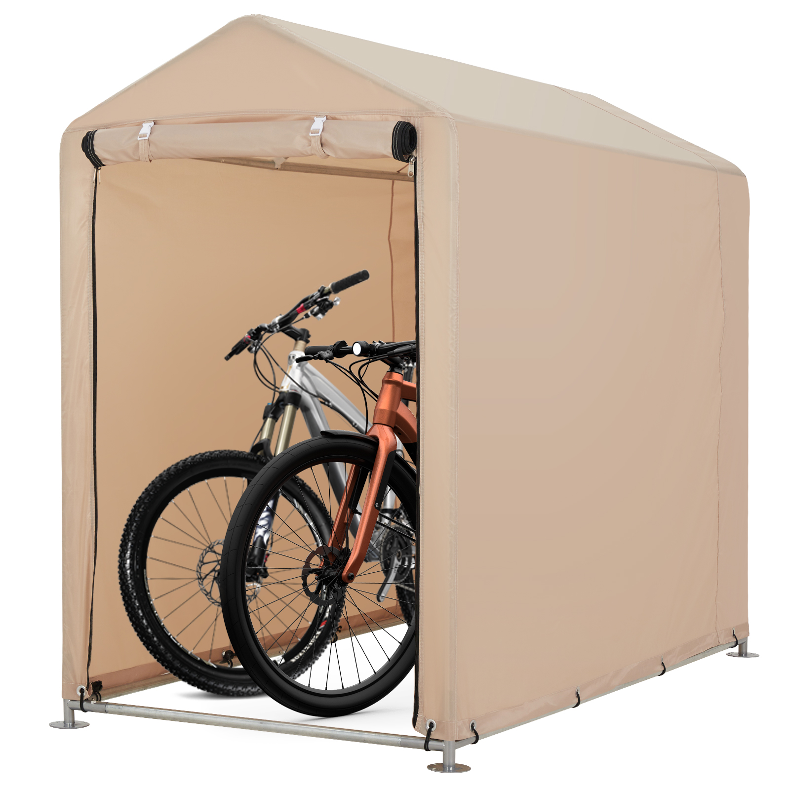 GarveeLife サイクルハウス サイクルポート 1~5台用 ガレージ 物置 屋外 テント 簡易ガレージ バイクガレージ 自転車置き場 - 画像 (2)