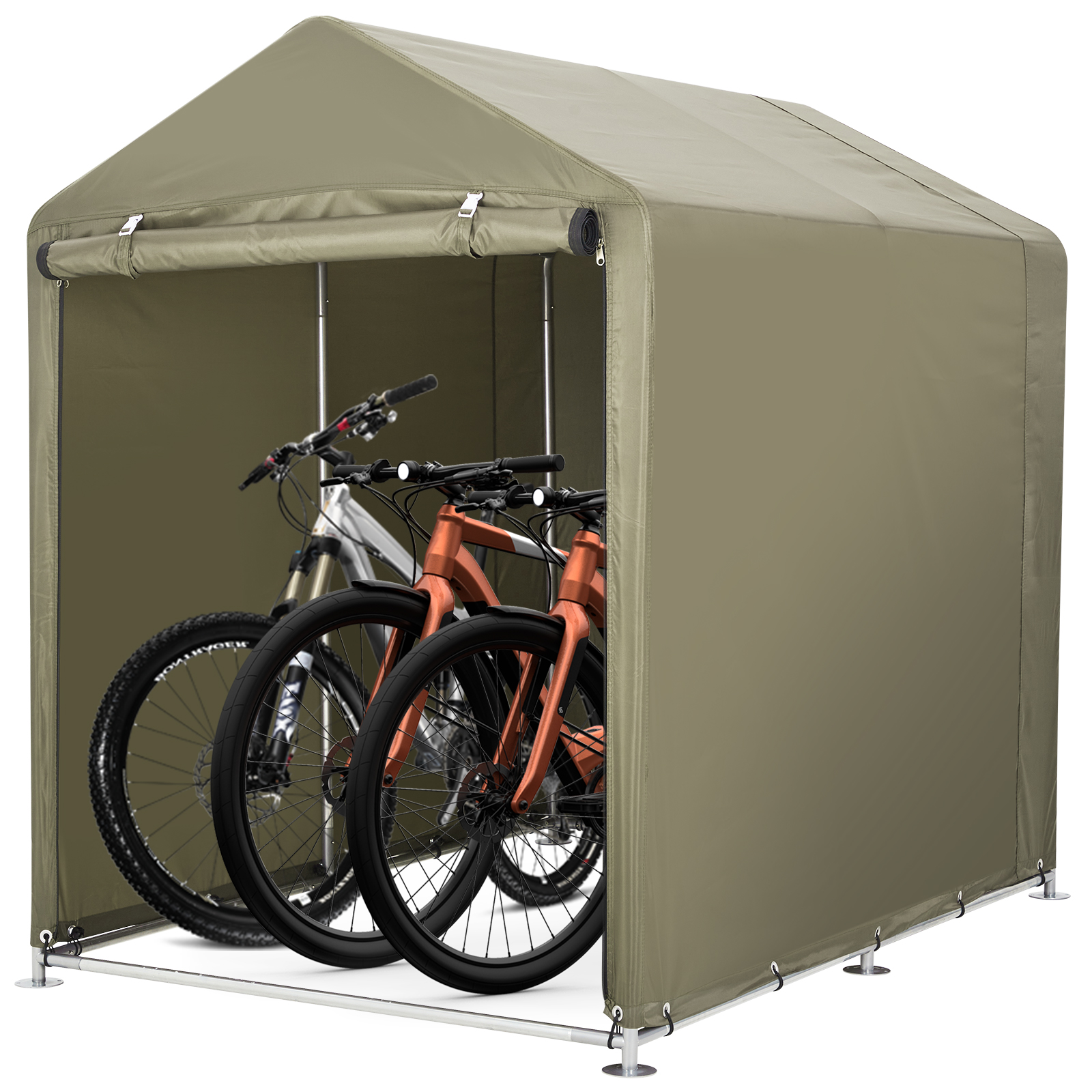 GarveeLife サイクルハウス サイクルポート 1~5台用 ガレージ 物置 屋外 テント 簡易ガレージ バイクガレージ 自転車置き場