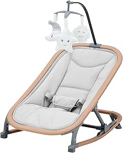 バウンサー 2in1バウンシングシート 生後1カ月頃~ 3段階調節 組立不要 折り畳み 持ち運び 軽量