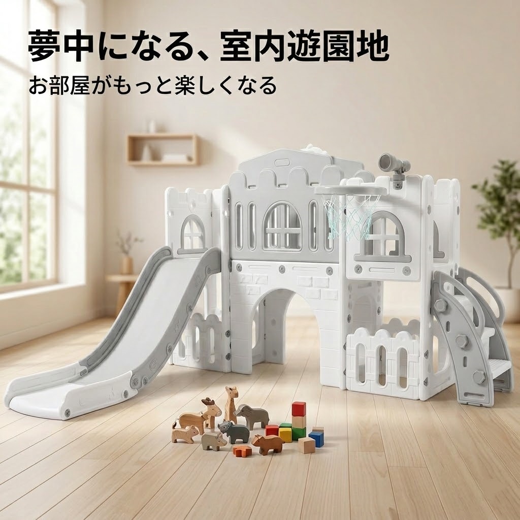 滑り台 すべり台 大型 多機能ジャングルジム 遊具 室内 バスケットボール 収納スペース付き 組立簡単 室内遊具 大型遊具 すべりだい スウィング キッズパーク バスケットゴール 屋内 家庭用 キッズ 誕生日 プレゼント