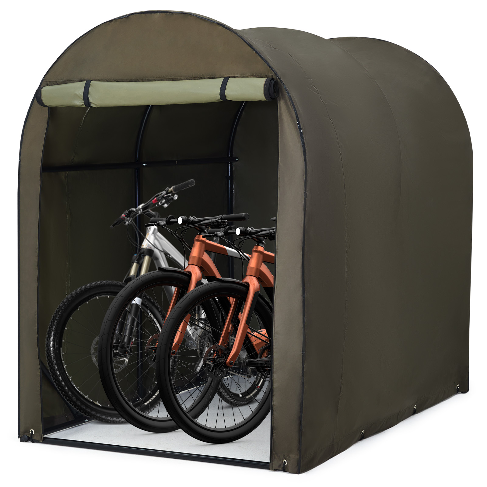 GarveeLife サイクルハウス サイクルポート 1~5台用 ガレージ 物置 屋外 テント 簡易ガレージ バイクガレージ 自転車置き場 - 画像 (3)