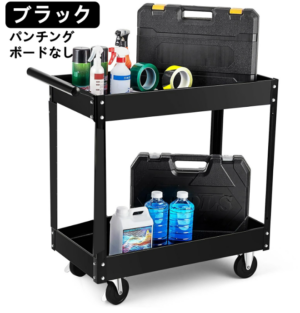 ツールワゴン キャスター付き ツールカート業務用 2段 厚鋼板 耐荷重250kg 360°キャスター 工具カート 工具ワゴン 組立簡単 工場 倉庫 メンテナンス 整備 DIY 工具棚 工具収納